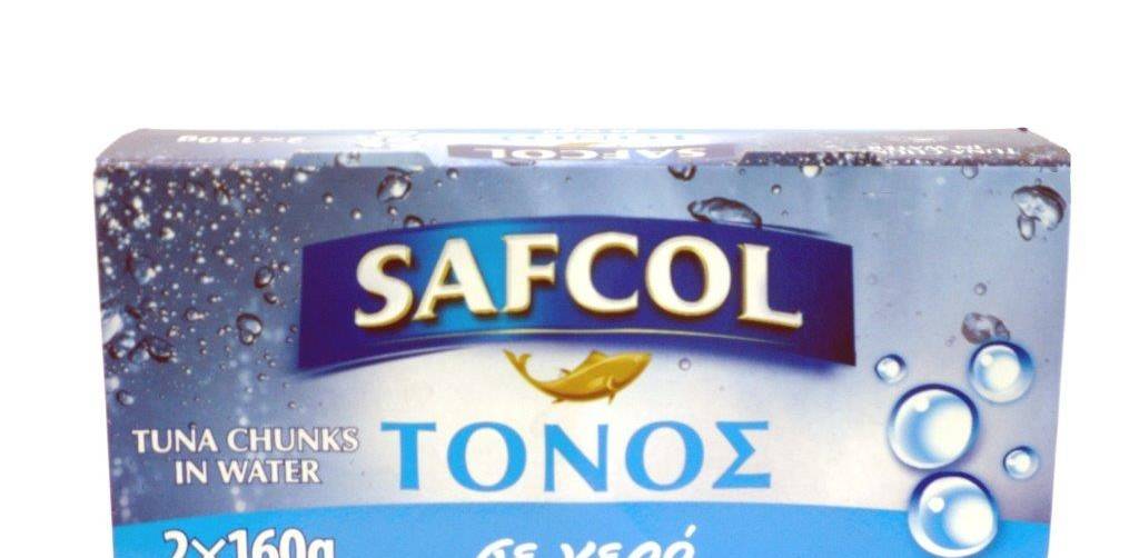 05-07-031 SAFCOL ΤΟΝΟΣ ΣΕ ΝΕΡΟ 2X160gr|SAFCOL: Νέο προϊόν από τους Ειδικούς στα Θαλασσινά